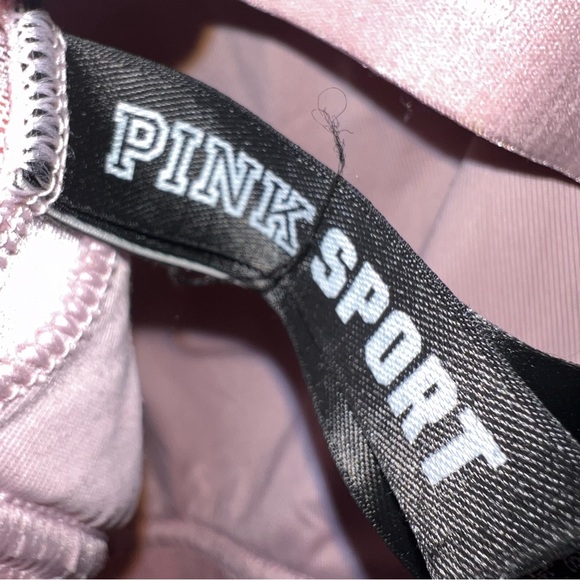 Pink Sport Ultimate Lightly Lined Bra Velvet Racerback size Large - Picture 5 of 5